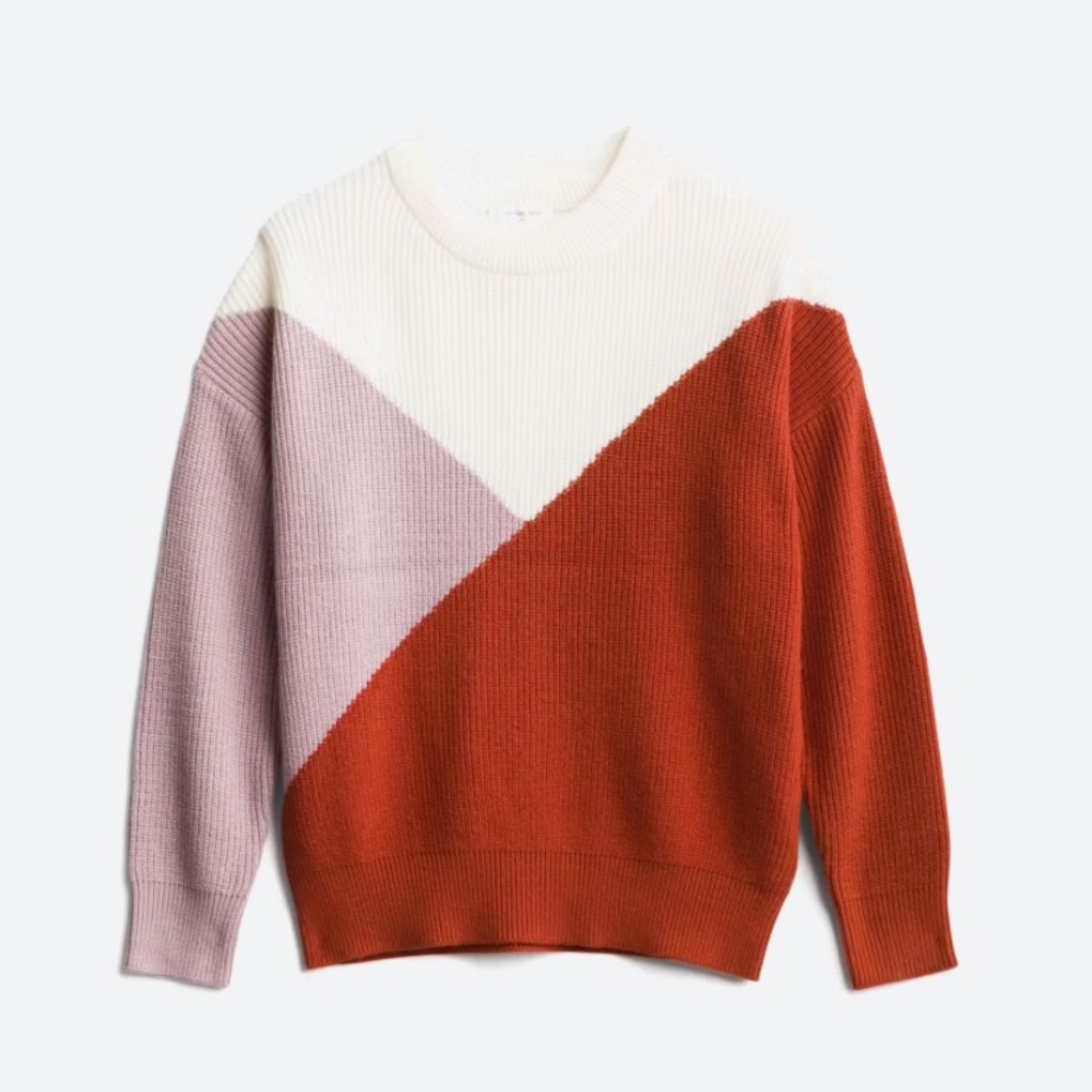 Sophie Rue Karmiti Diagonal Colorblock Sweater